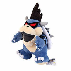 Dark Blue Bowser Koopa Plush Doll Stuffed Animal approx 11"